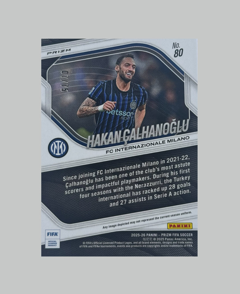 Panini Prizm FIFA 2025-26 Hakan Calhanoglu 07/75