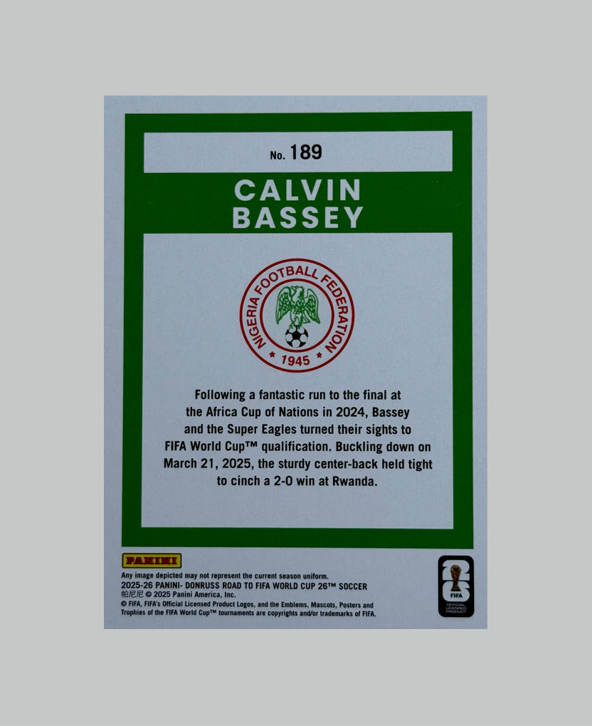 Panini Donruss Road to World Cup 2025-26 Calvin Bassey 87/99