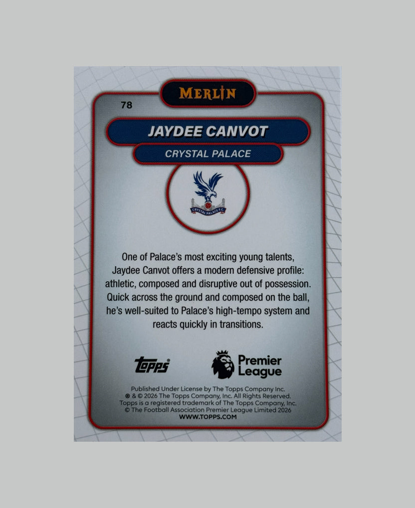 Topps Merlin Premier League 2025-26 Jaydee Canvot (RC) 019/199