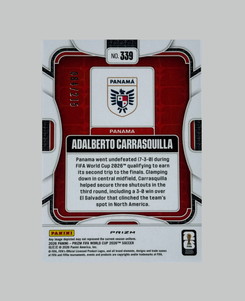 Panini Prizm World Cup 2026 Adalberto Carrasquilla 084/215