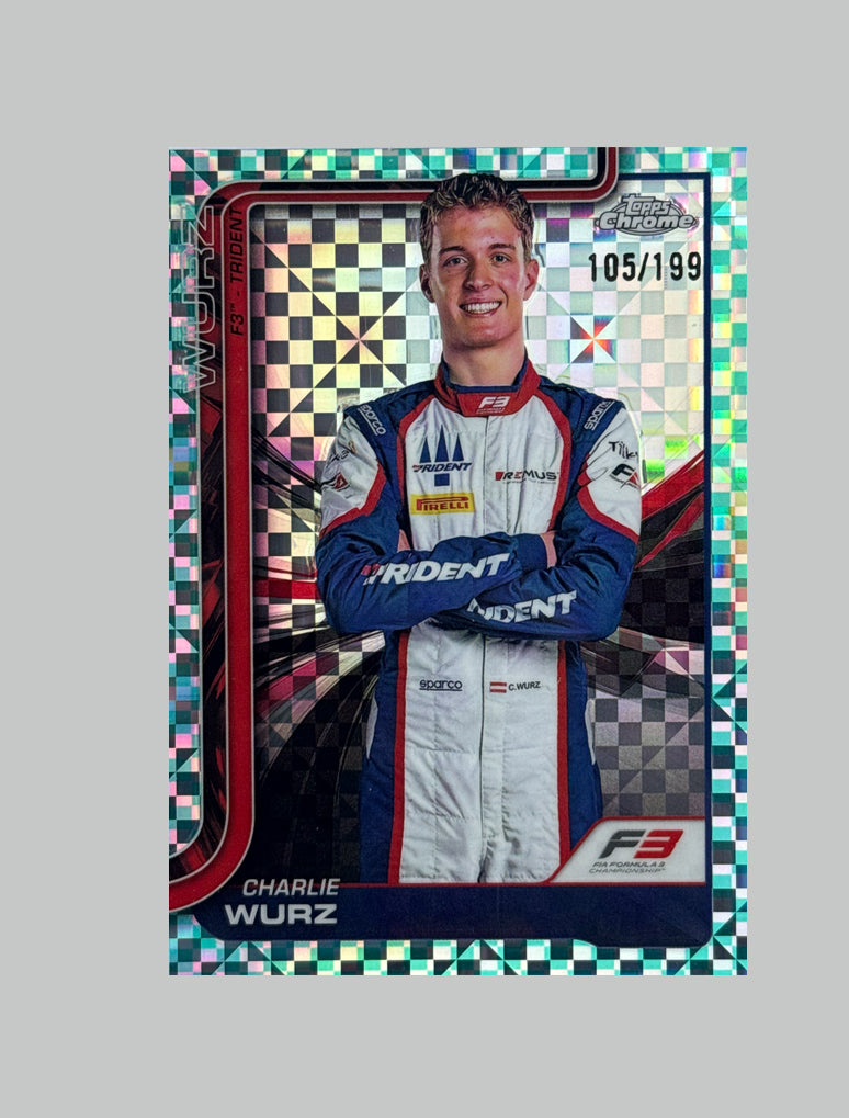 Topps Chrome F1 2025 Charlie Wurz 105/199