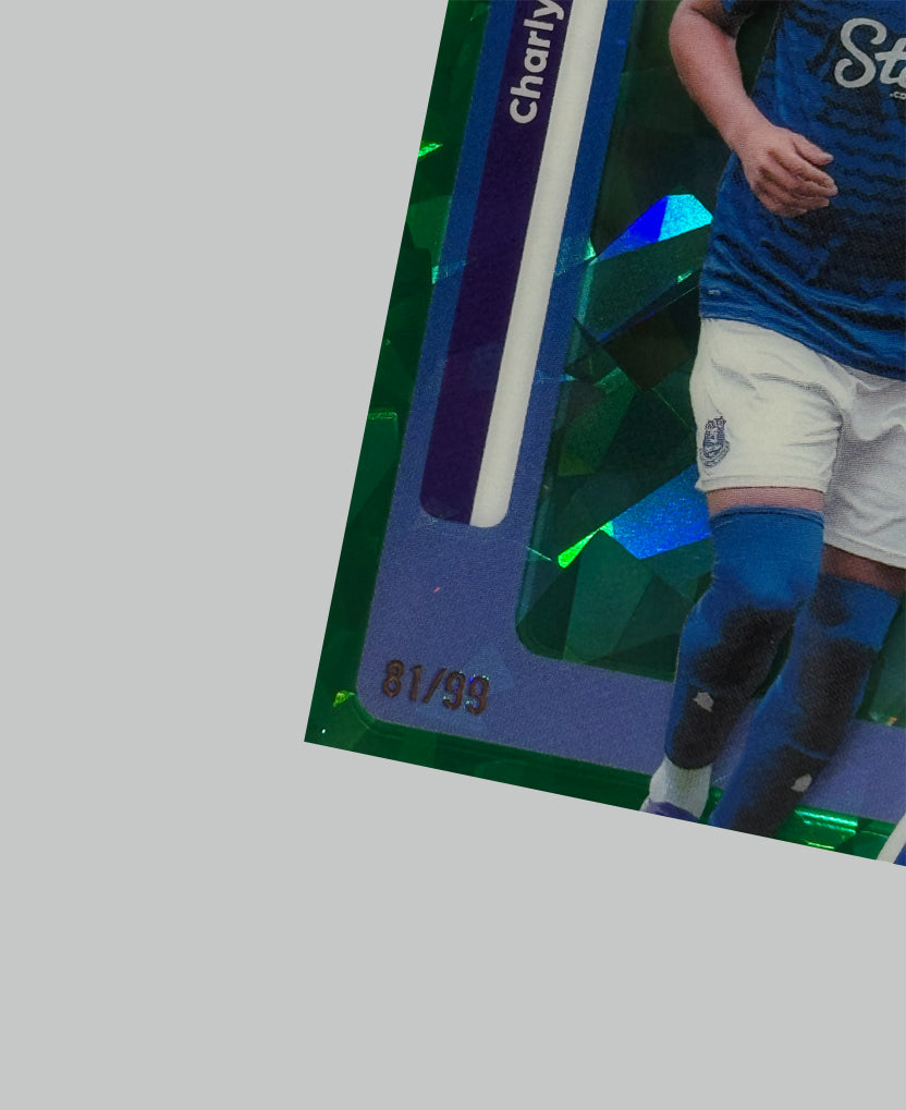 Topps Chrome Premier League 2026 Charly Alcaraz 81/99 Sapphire