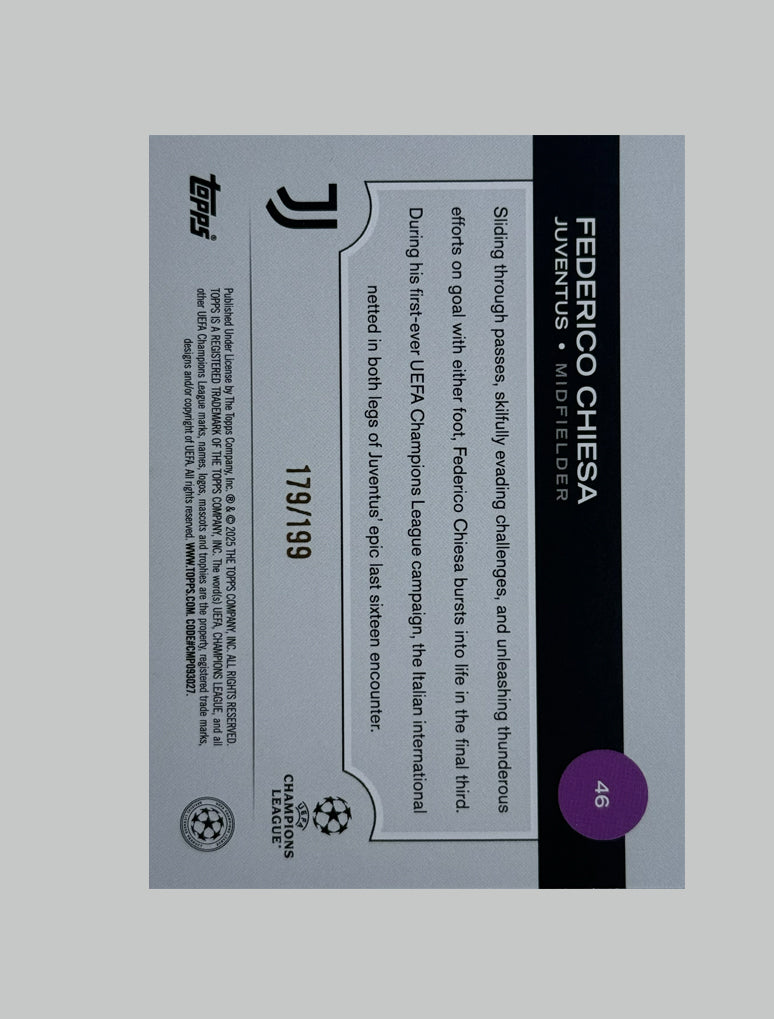 Topps UCC 2024-25 Federico Chiesa 179/199