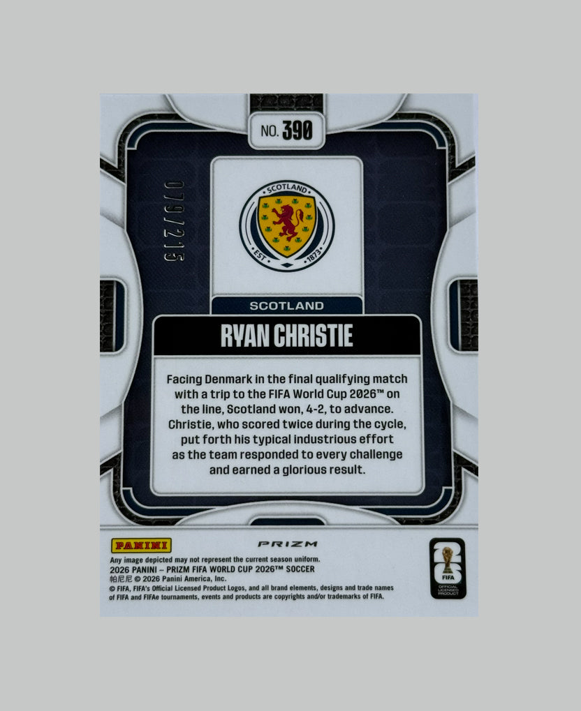 Panini Prizm World Cup 2026 Ryan Christie 079/215