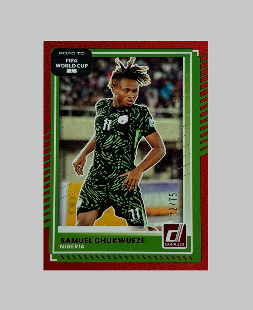 Panini Donruss Road to World Cup 2025-26 Samuel Chukwueze 72/75