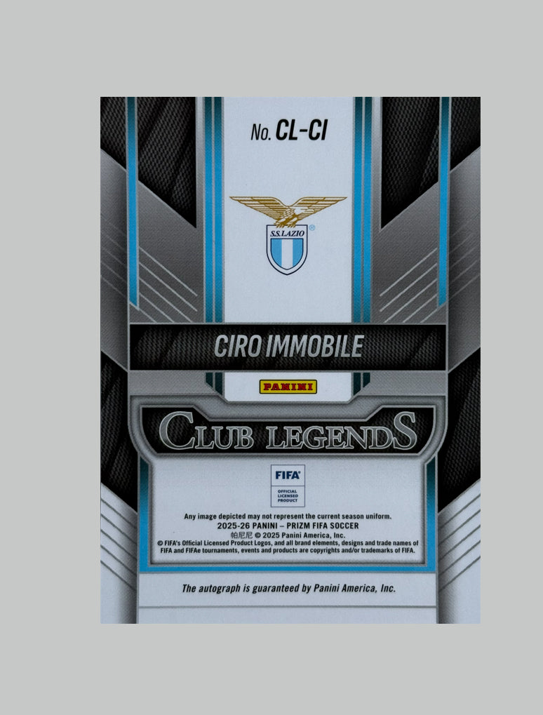 Panini Prizm FIFA 2025-26 Ciro Immobile Club Legends Auto