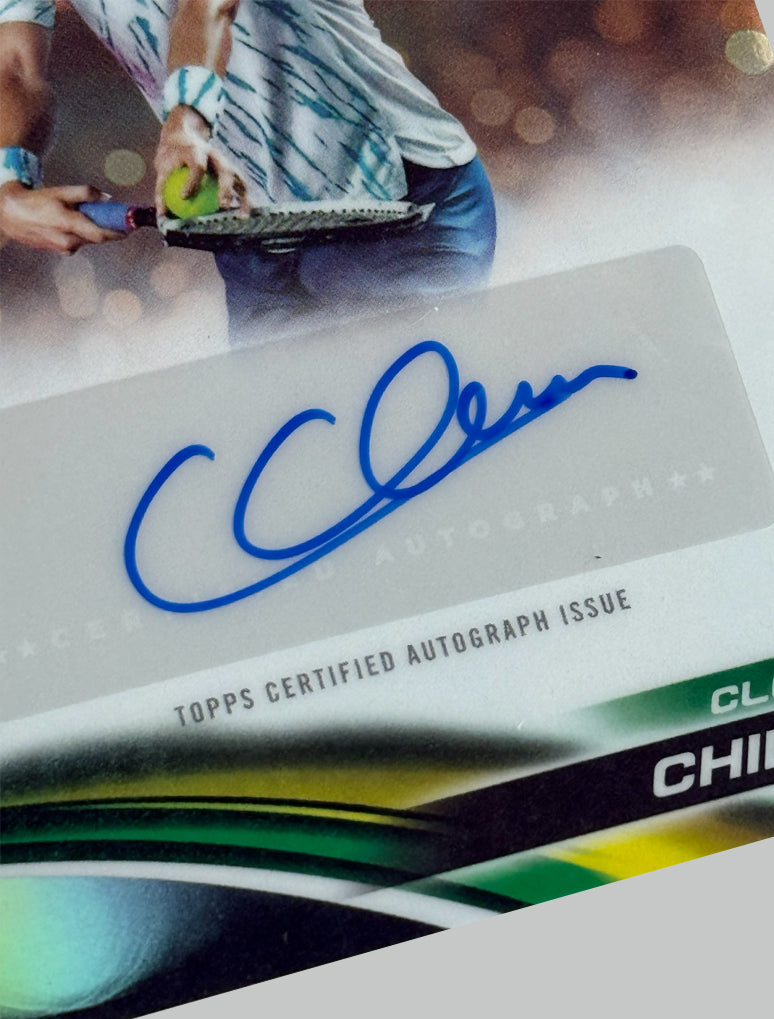 Topps Chrome Tennis 2025 Clement Chidekh Auto Refractor