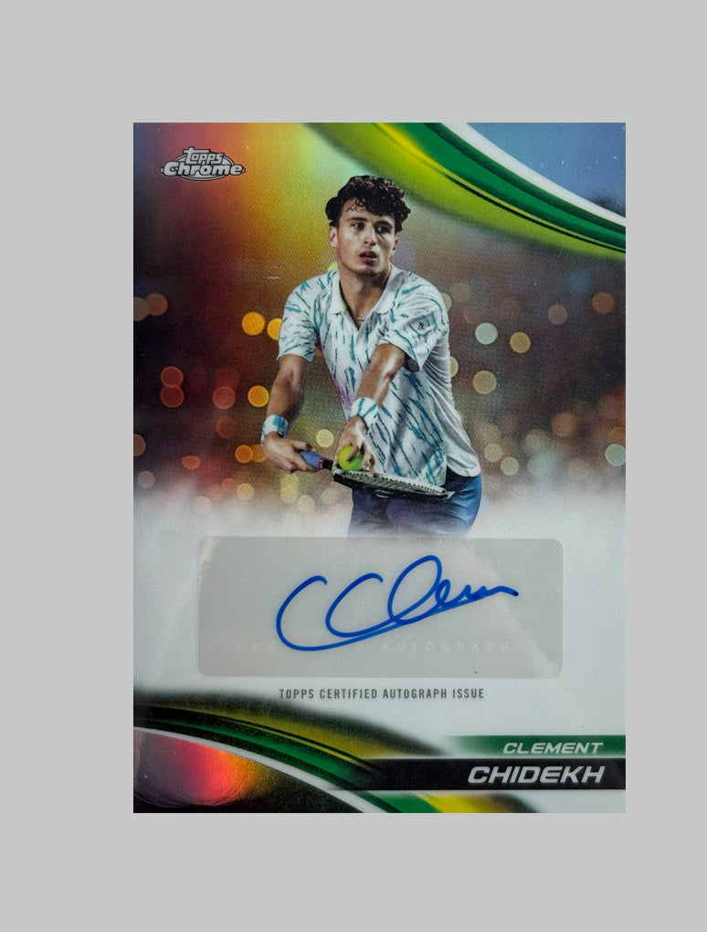 Topps Chrome Tennis 2025 Clement Chidekh Auto Refractor