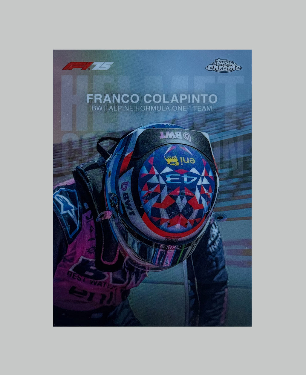 Topps Chrome F1 2025 Franco Colapinto Helmet