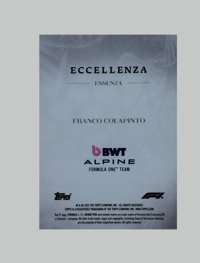 Topps F1 Ecellenza 2025 Franco Colapinto