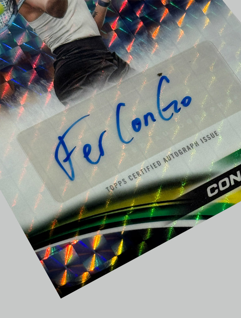 Topps Chrome Tennis 2025 Fernanda Contreras Geometric Refractor Auto