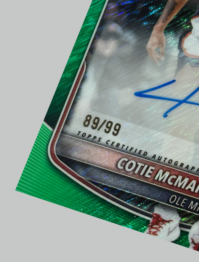 Topps Bowman U 2025-26 Cotie McMahon 1st 89/99 Auto