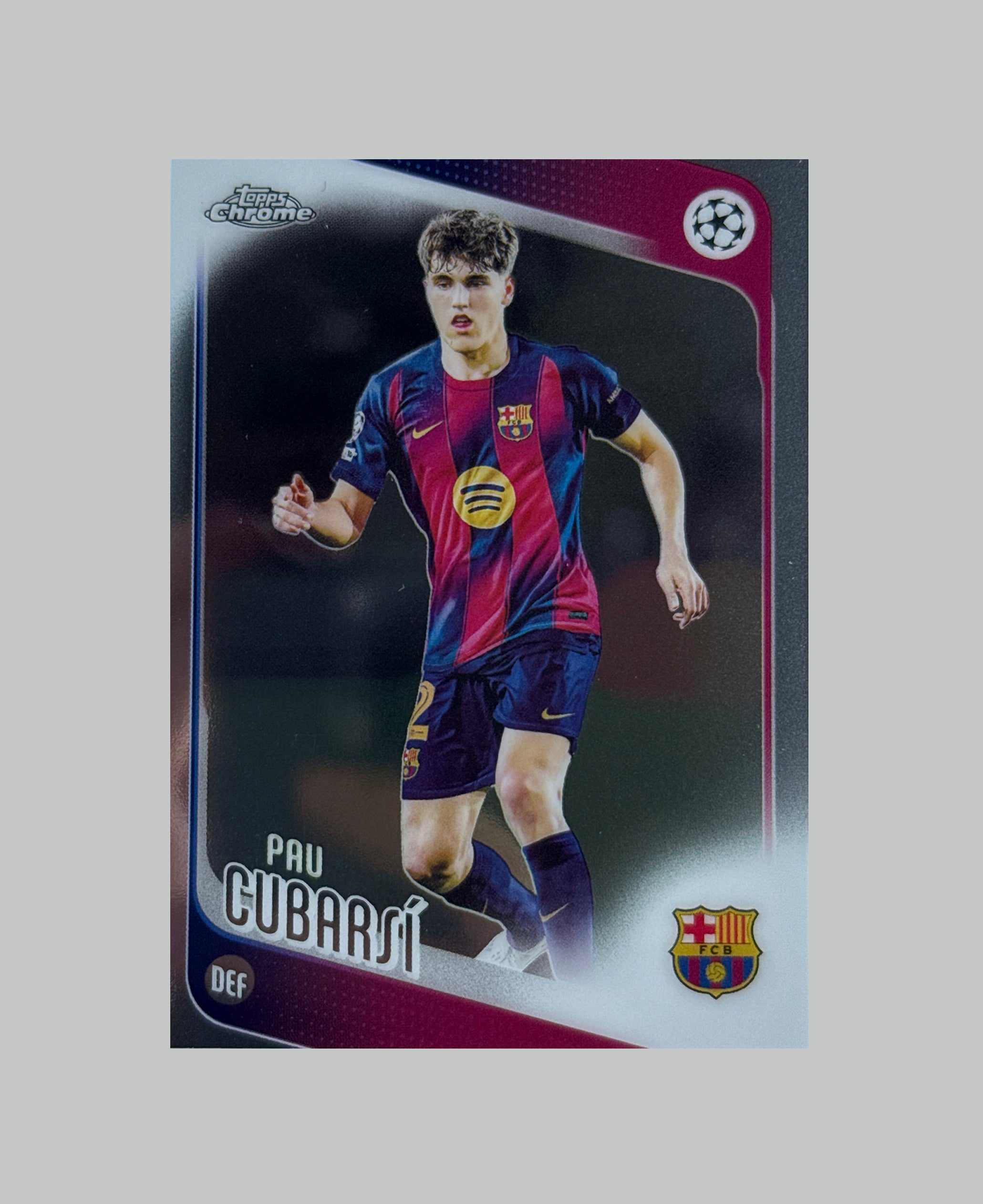 Topps Chrome UCC 2025-26 Pau Cubarsi