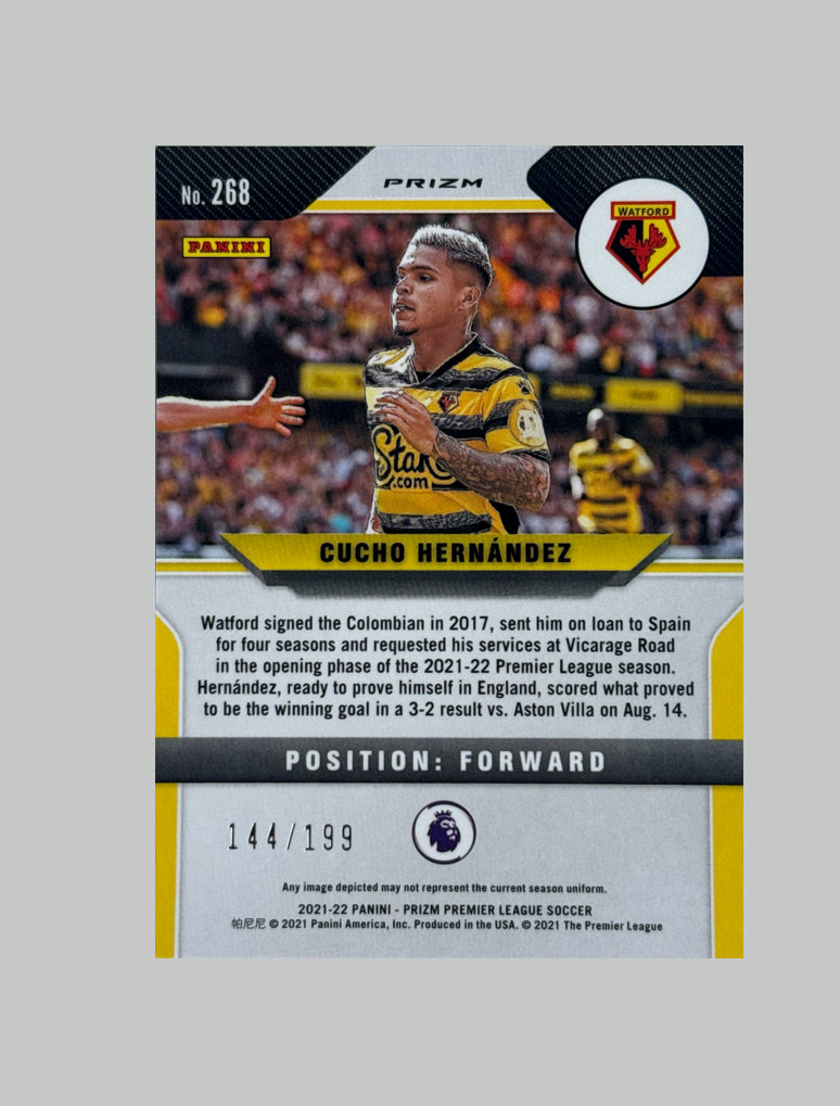 Panini Prizm Premier League 2021-22 Cucho Hernandez 144/199