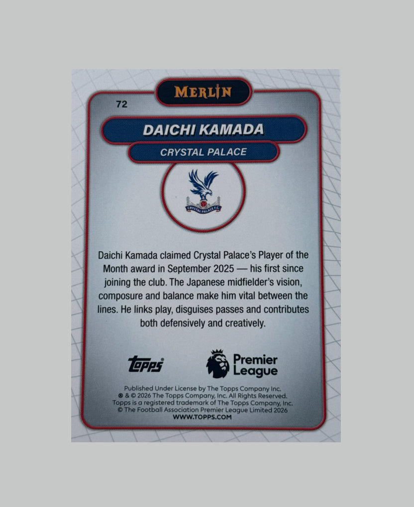 Topps Merlin Premier League 2025-26 Daichi Kamada 47/75