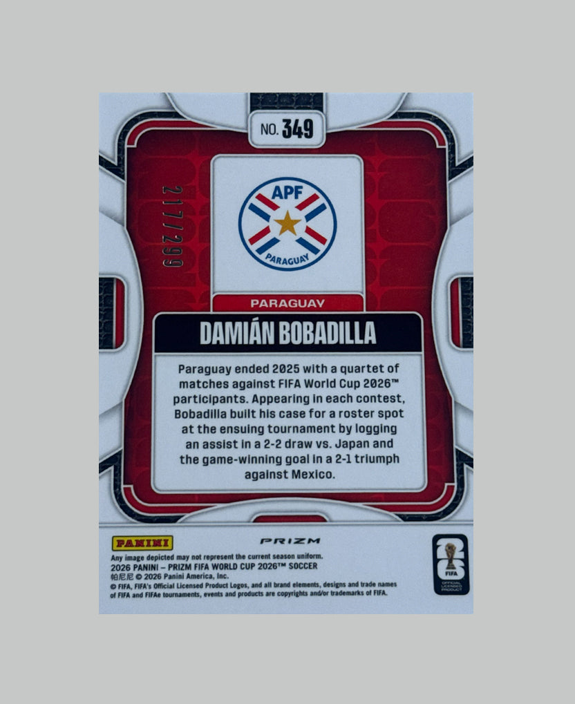Panini Prizm World Cup 2026 Damian Bobadilla (RC) 217/299