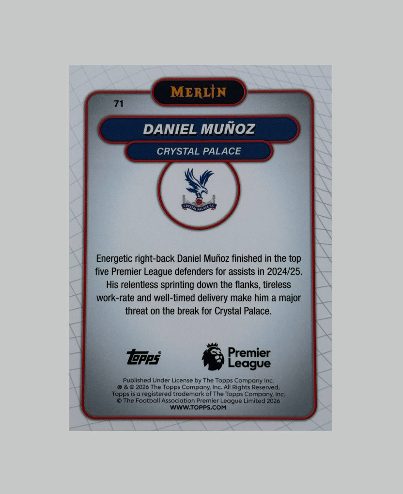 Topps Merlin Premier League 2025-26 Daniel Munoz 18/95