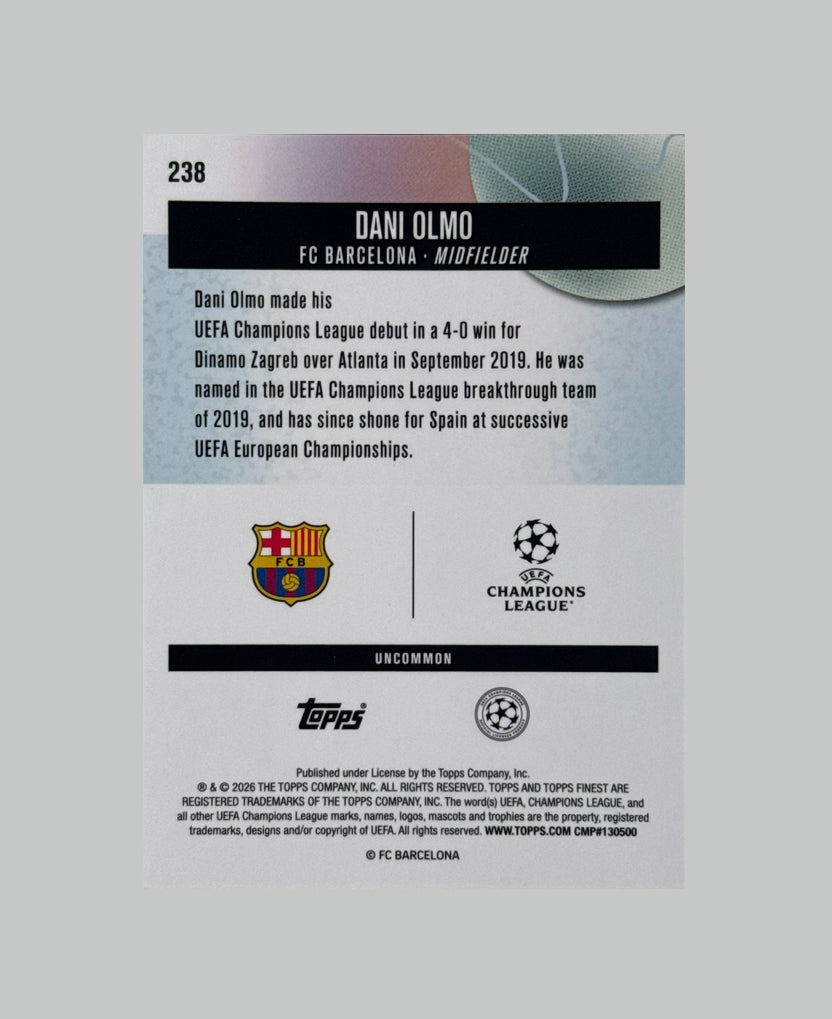Topps Finest UCC 2025-26 Dani Olmo 11/99