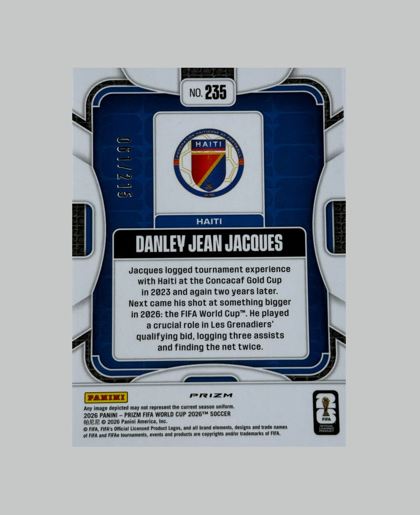 Panini Prizm World Cup 2026 Danley Jean Jacques 061/215