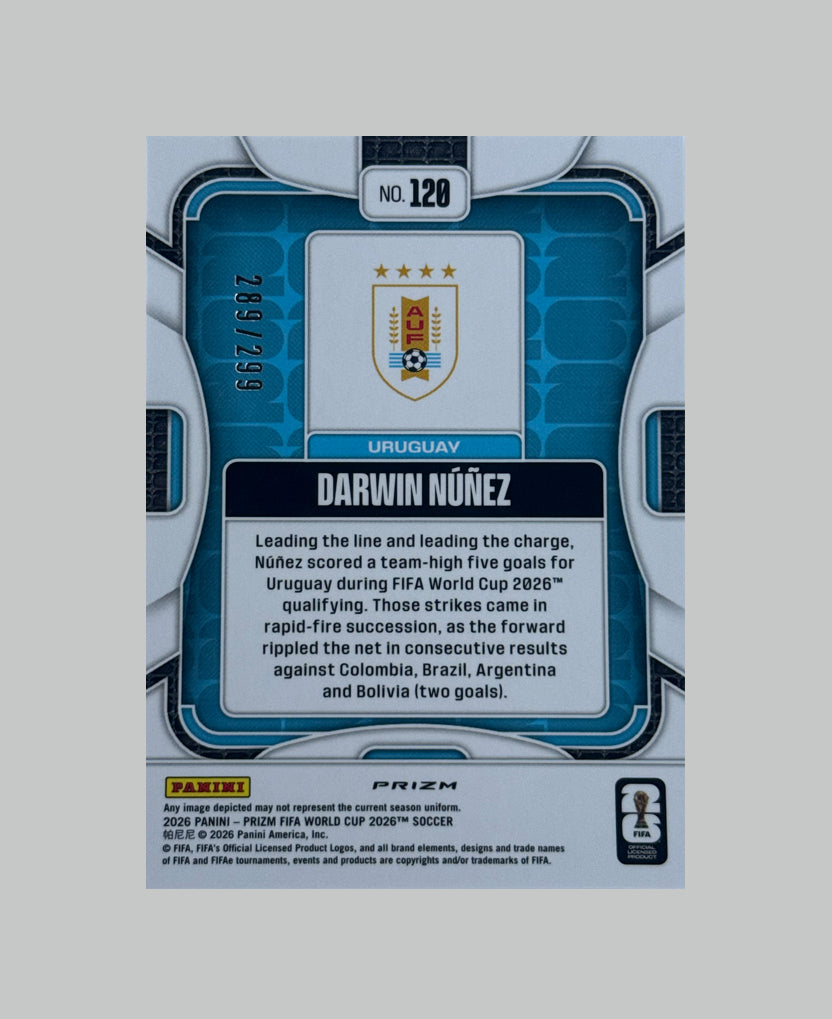 Panini Prizm World Cup 2026 Darwin Nunez 289/299