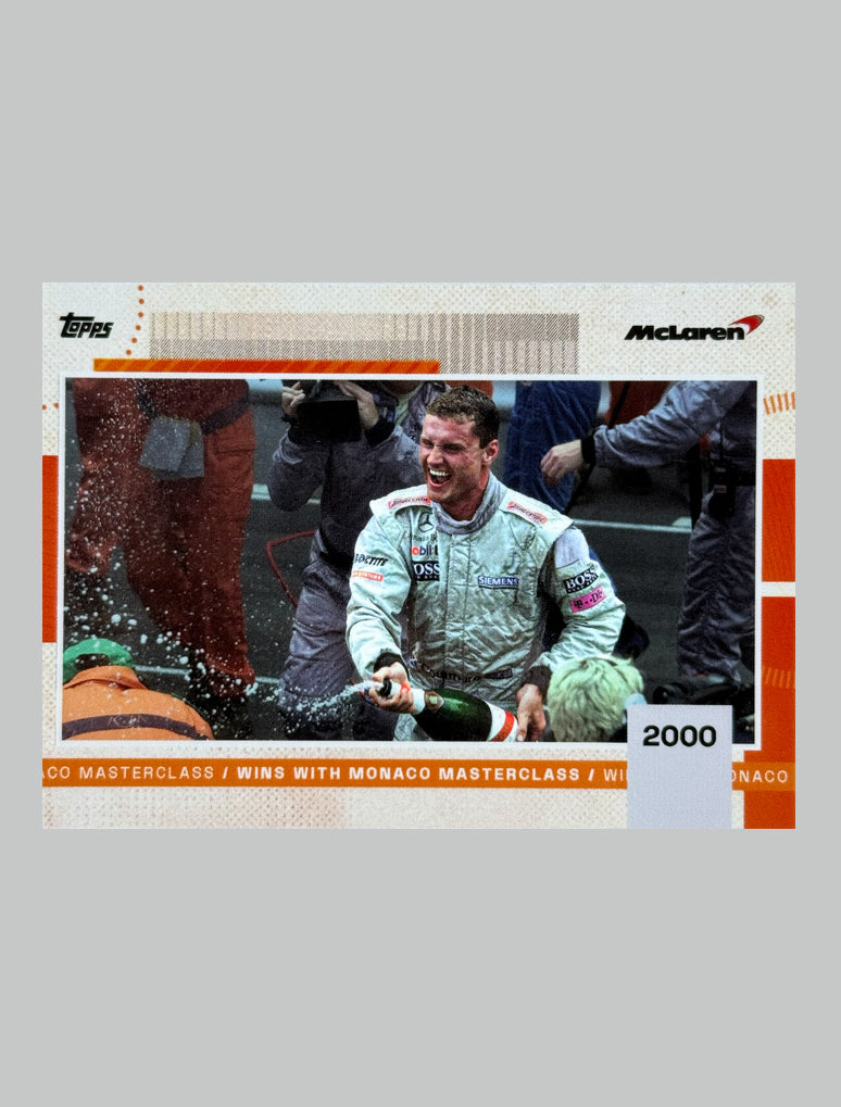 Topps McLaren Racing 2025 Set David Coulthard Monaco Win