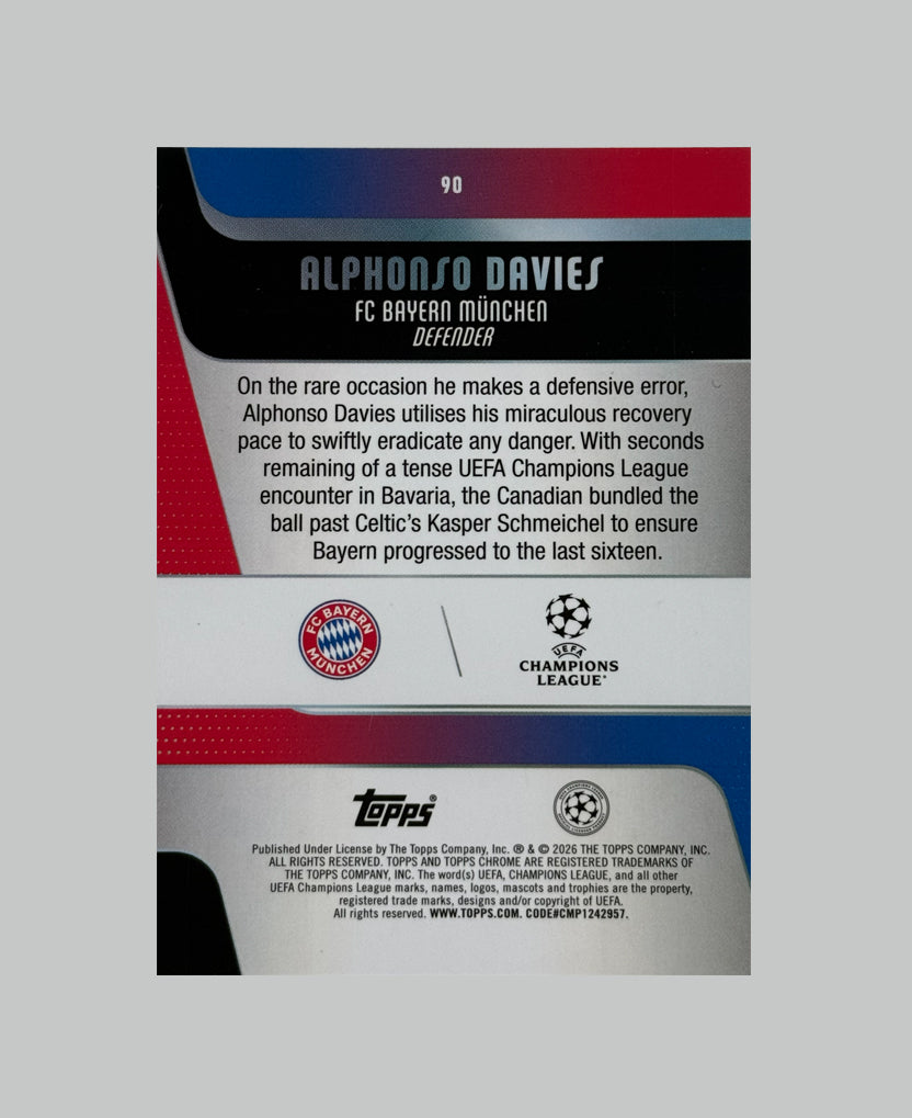Topps Chrome UCC 2025-26 Alphonso Davies 066/250