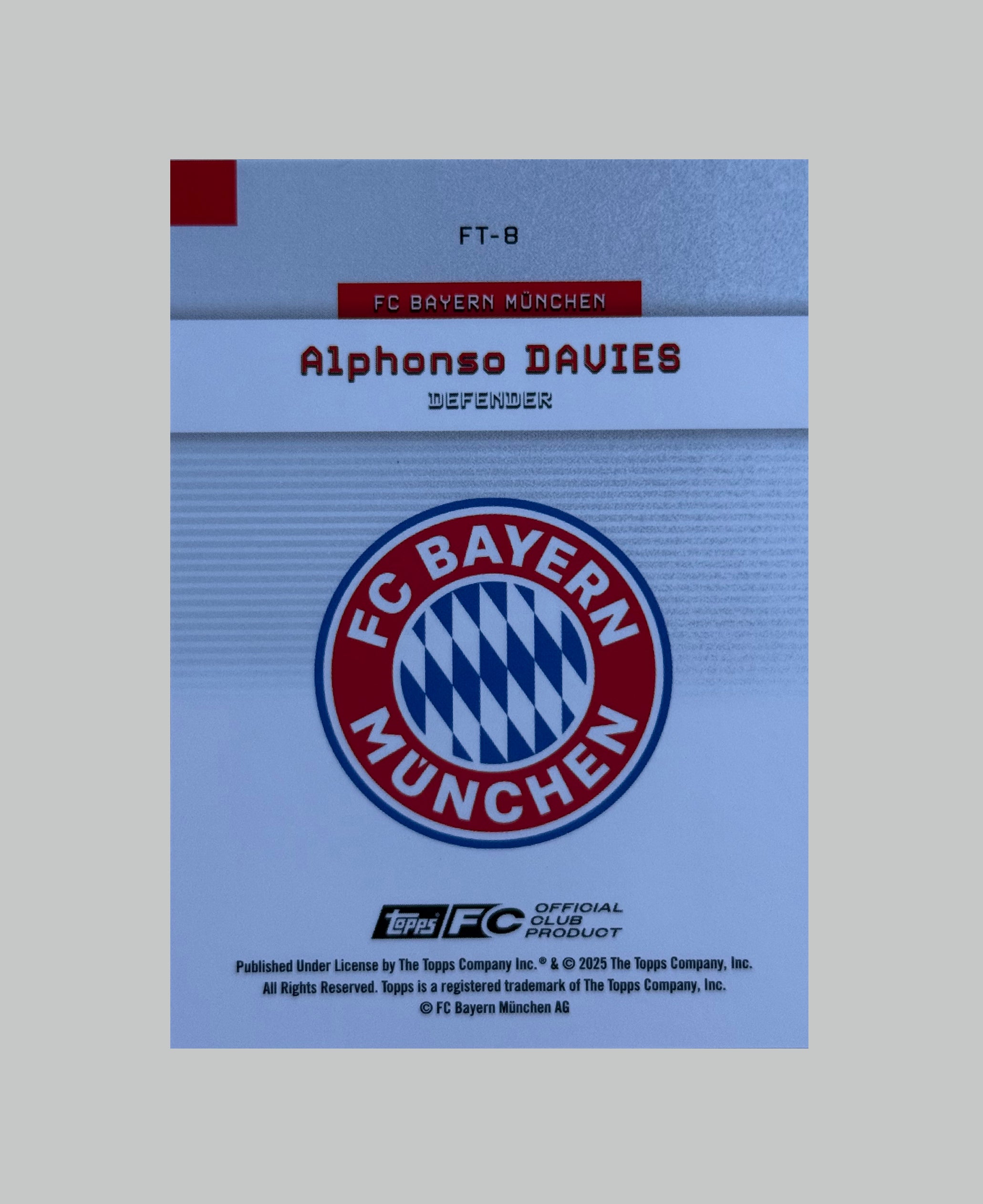 Topps Bayern Munich Team Set Alphonso Davies