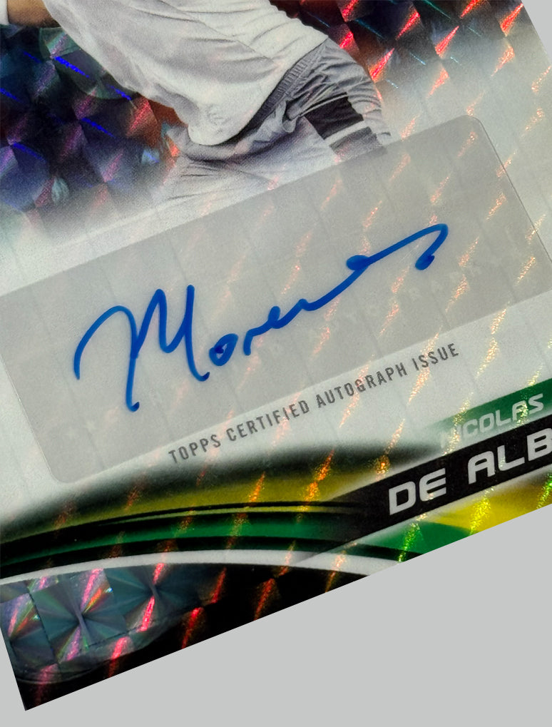 Topps Chrome Tennis 2025 Nicolas Moreno De Alboran Geometric Refractor Auto