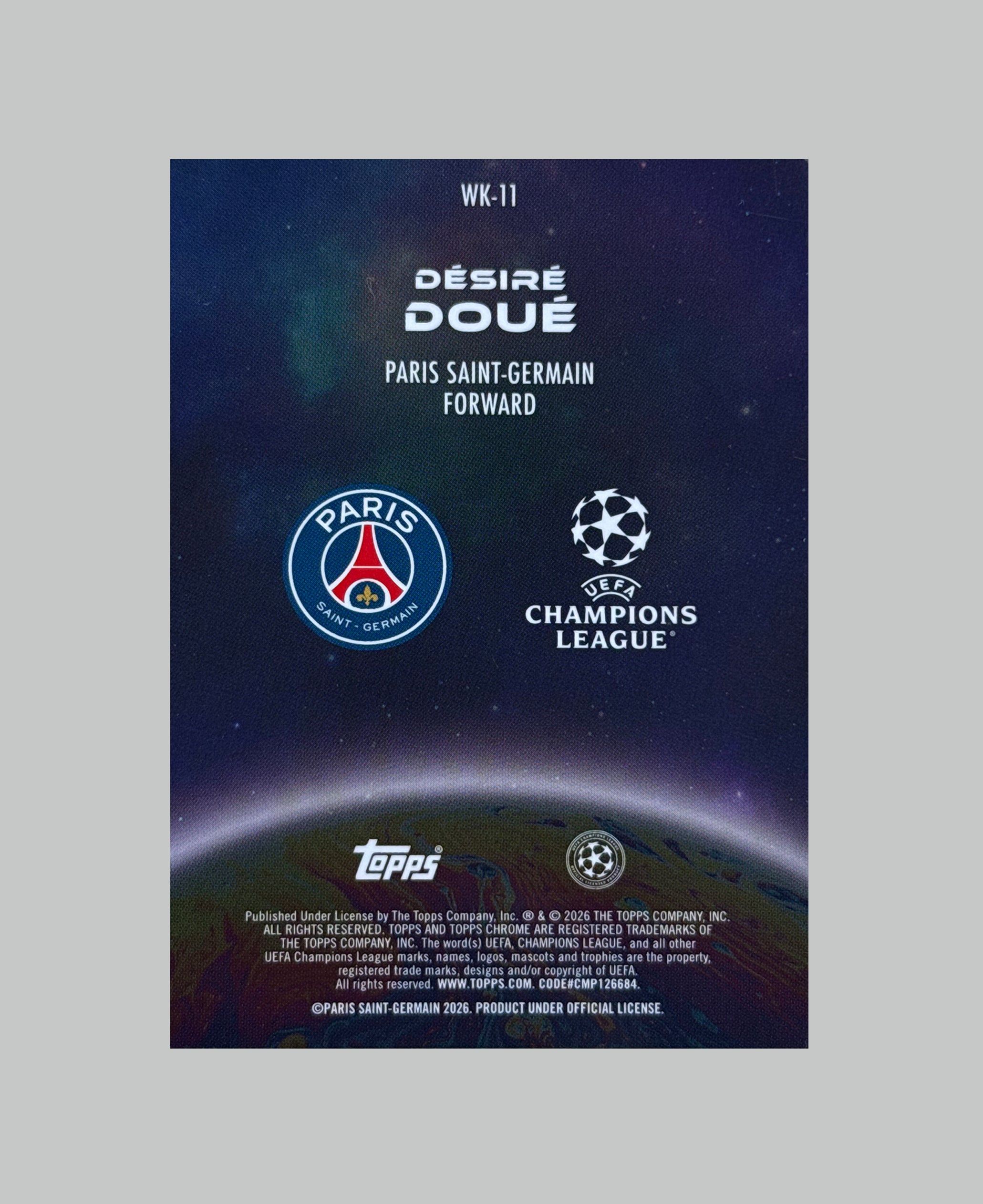 Topps Chrome UCC 2025-26 Desire Doue Wonderkids