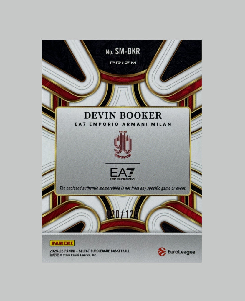 Panini Select Euroleague 2025-26 Devin Booker 020/125 Relic