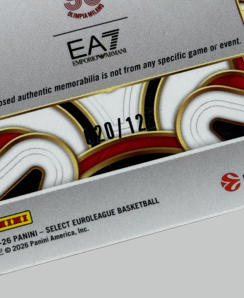 Panini Select Euroleague 2025-26 Devin Booker 020/125 Relic