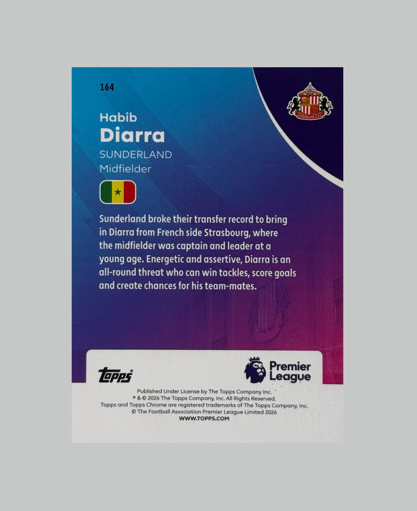 Topps Chrome Premier League 2026 Habib Diarra 097/199