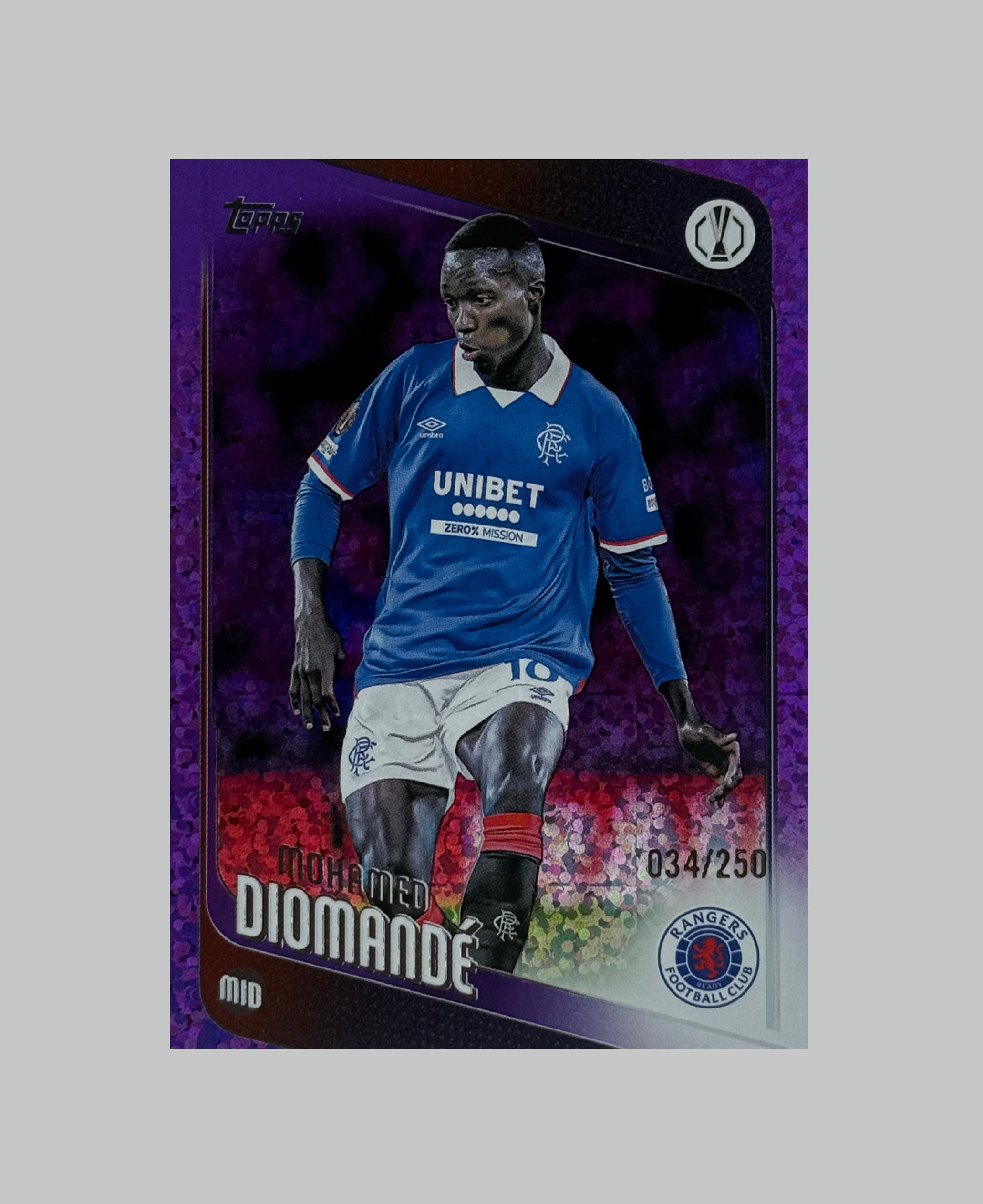 Topps UCC 2025-26 Mohamed Diomande 034/250
