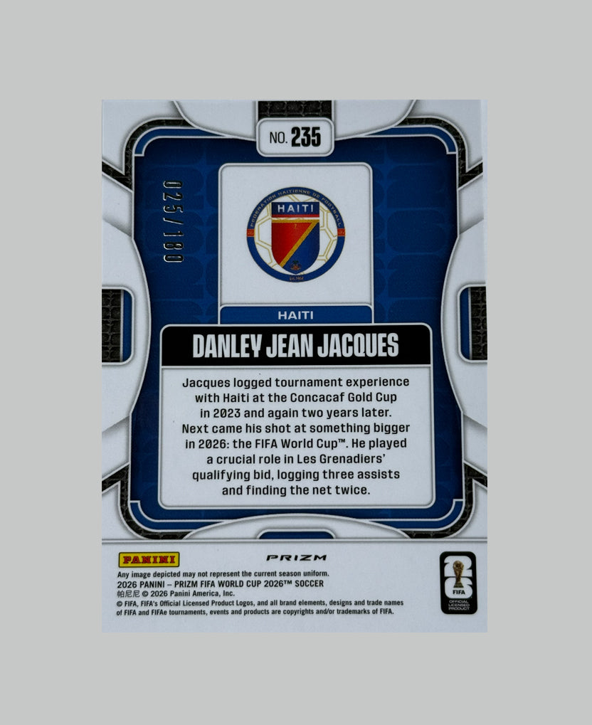 Panini Prizm World Cup 2026 Danley Jean Jacques 025/180