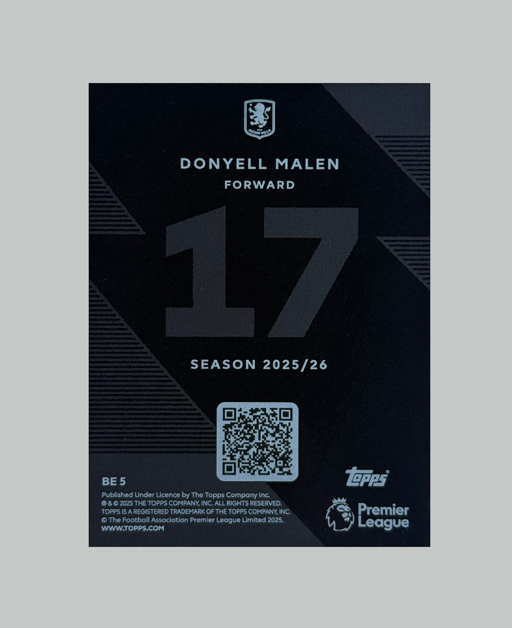 Topps Premier League 2025/26 Donyell Malen Black Edge