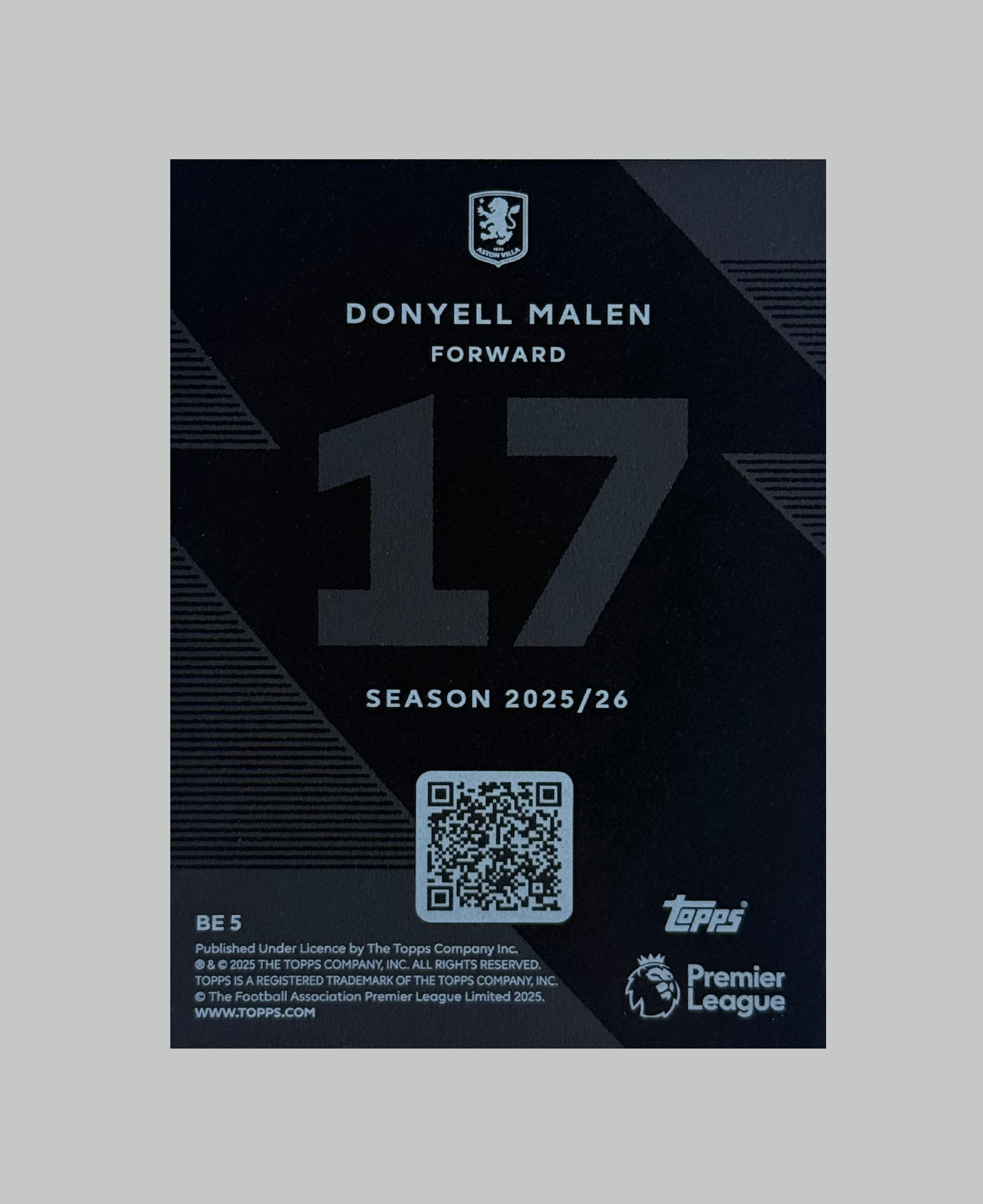Topps Premier League 2025/26 Donyell Malen Black Edge