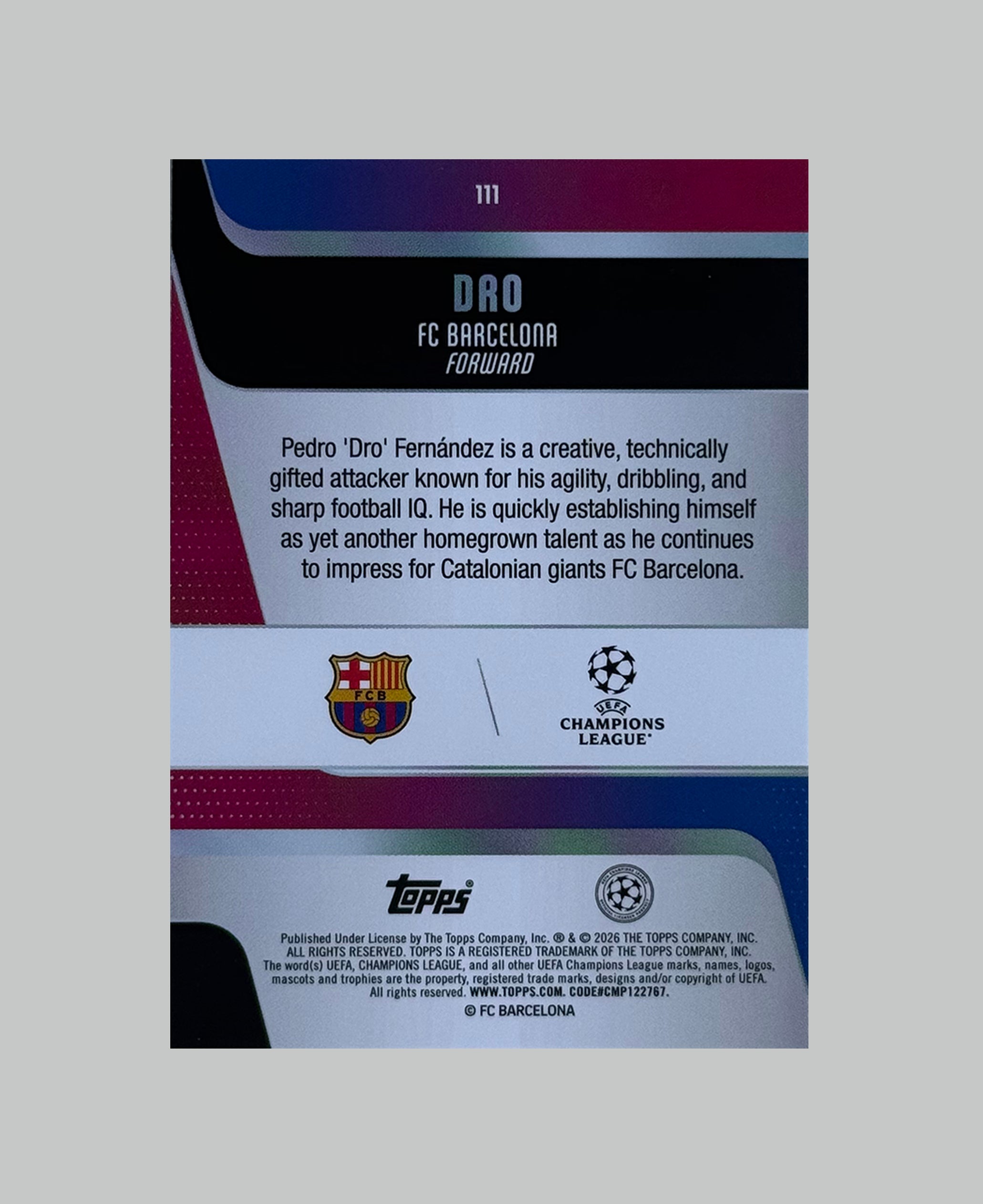Topps UCC 2025-26 Dro (RC) Raindrops