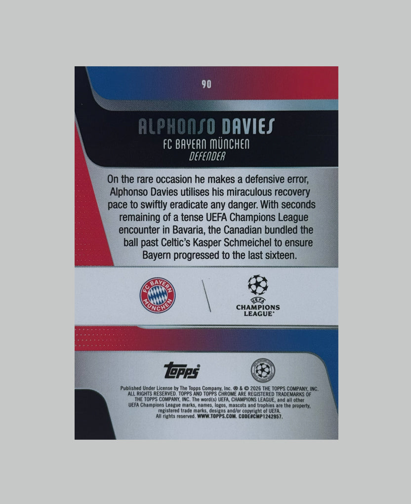 Topps Chrome UCC 2025-26 Alphonso Davies Night Vision