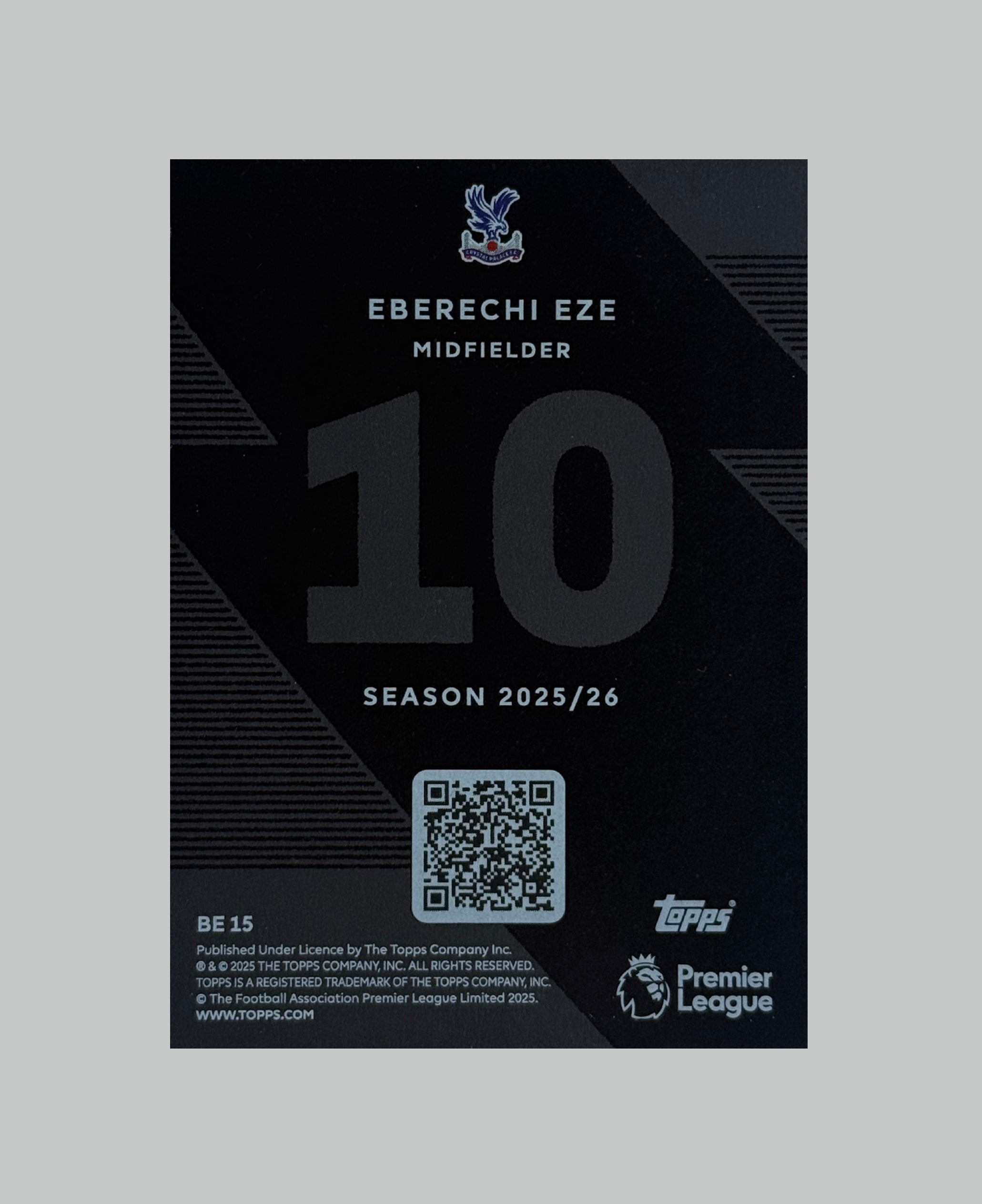 Topps Premier League 2025/26 Eberechi Eze Black Edge