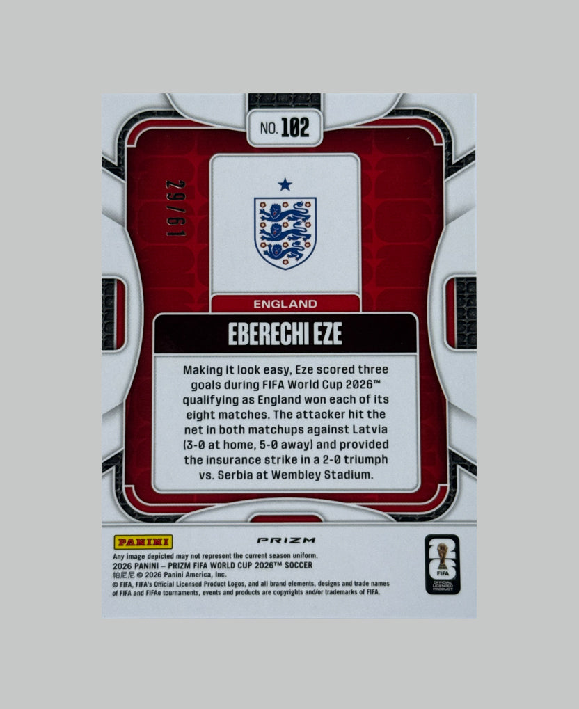 Panini Prizm World Cup 2026 Eberechi Eze 29/61