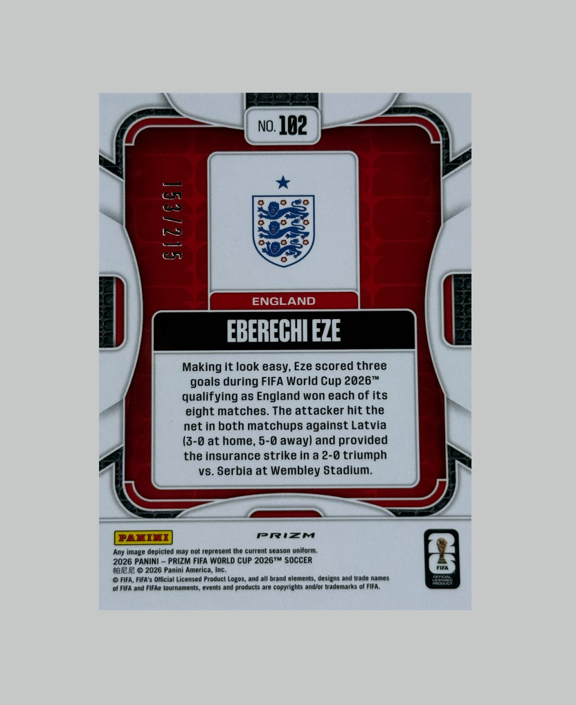 Panini Prizm World Cup 2026 Eberechi Eze 153/215