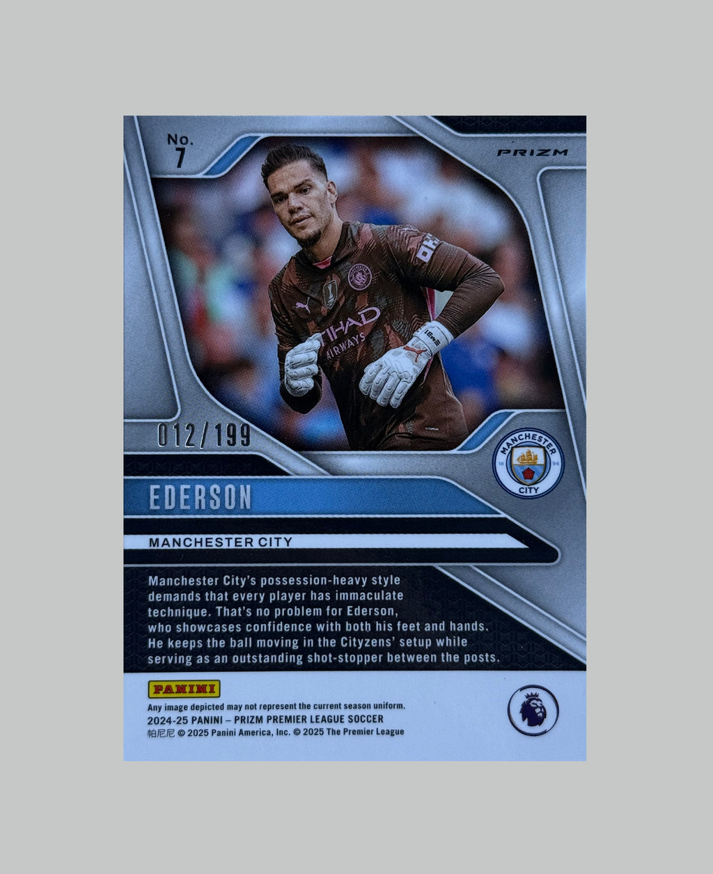 Panini Prizm Premier League 2024-25 Ederson 012/199