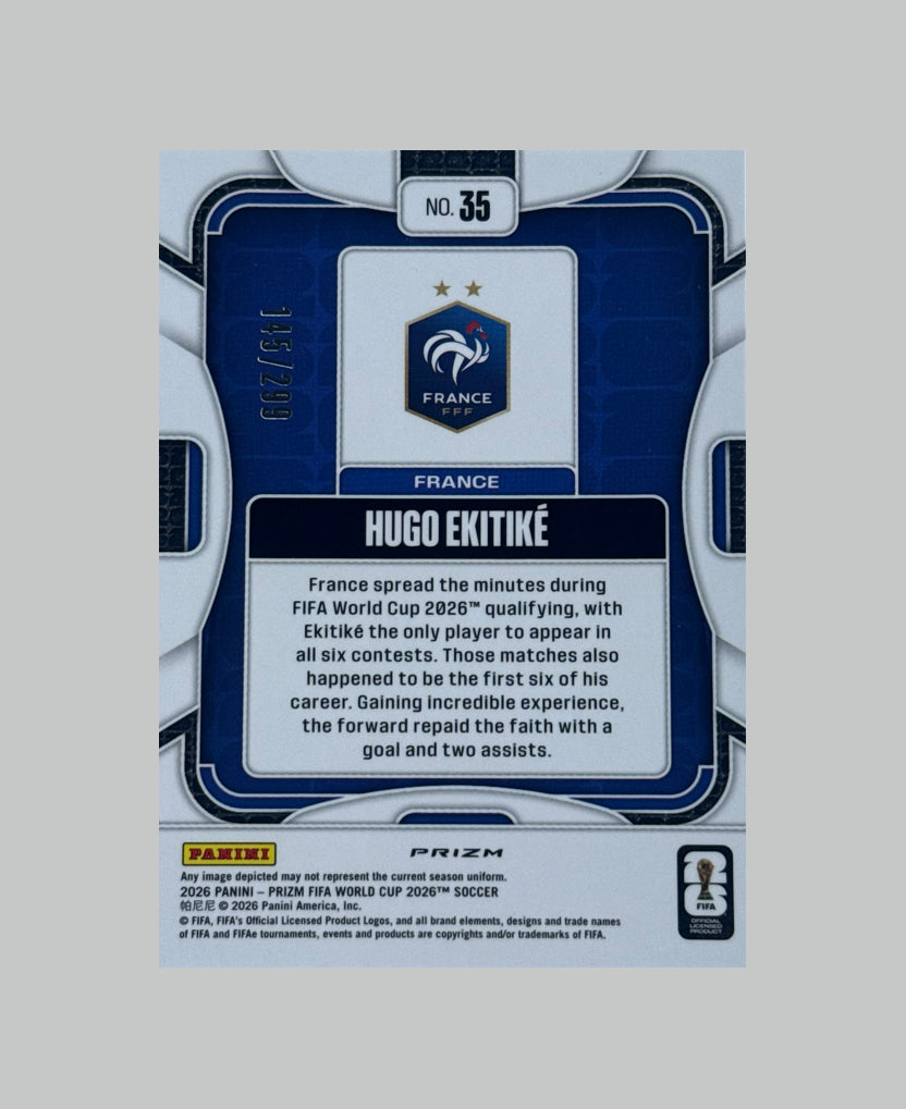 Panini Prizm World Cup 2026 Hugo Ekitike 145/299
