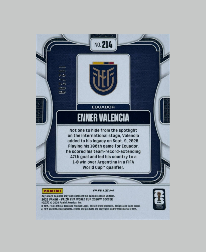 Panini Prizm World Cup 2026 Enner Valencia 192/299