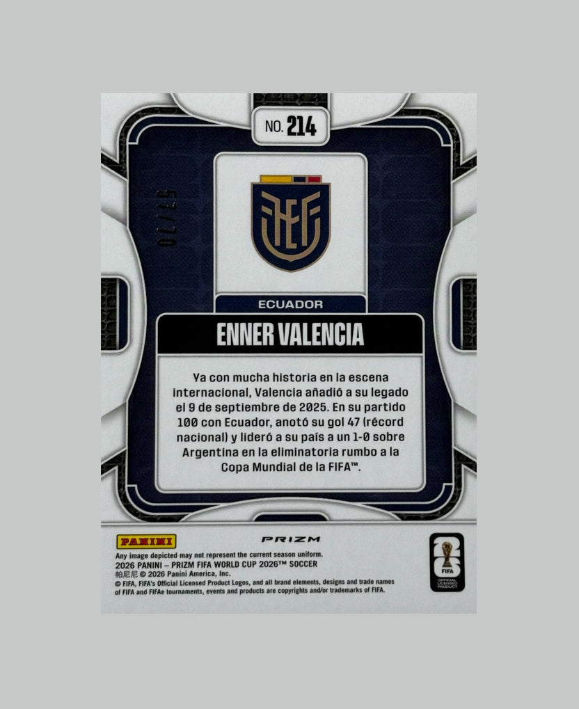 Panini Prizm World Cup 2026 Enner Valencia 57/70