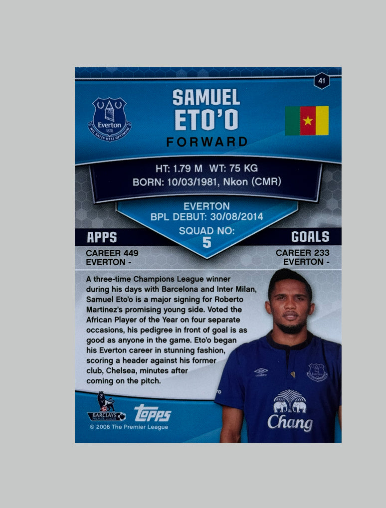 Topps Premier League 2005-06 Samuel Eto'o