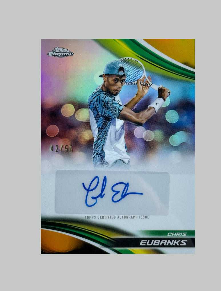 Topps Chrome Tennis 2025 Chris Eubanks 42/50 Auto