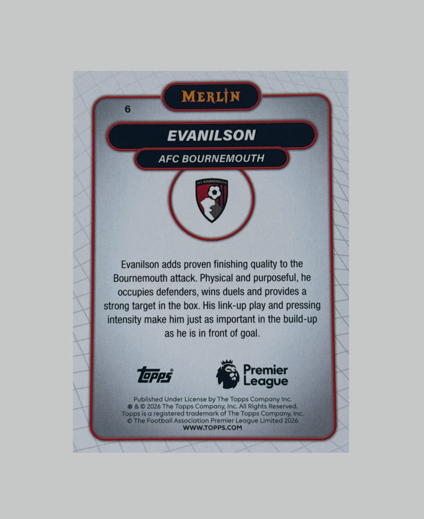 Topps Merlin Premier League 2025-26 Evanilson 31/50