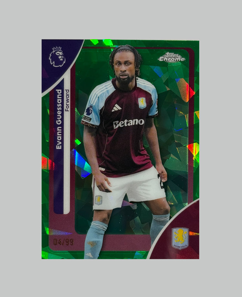 Topps Chrome Premier League 2026 Evan Guessand 04/99 Sapphire