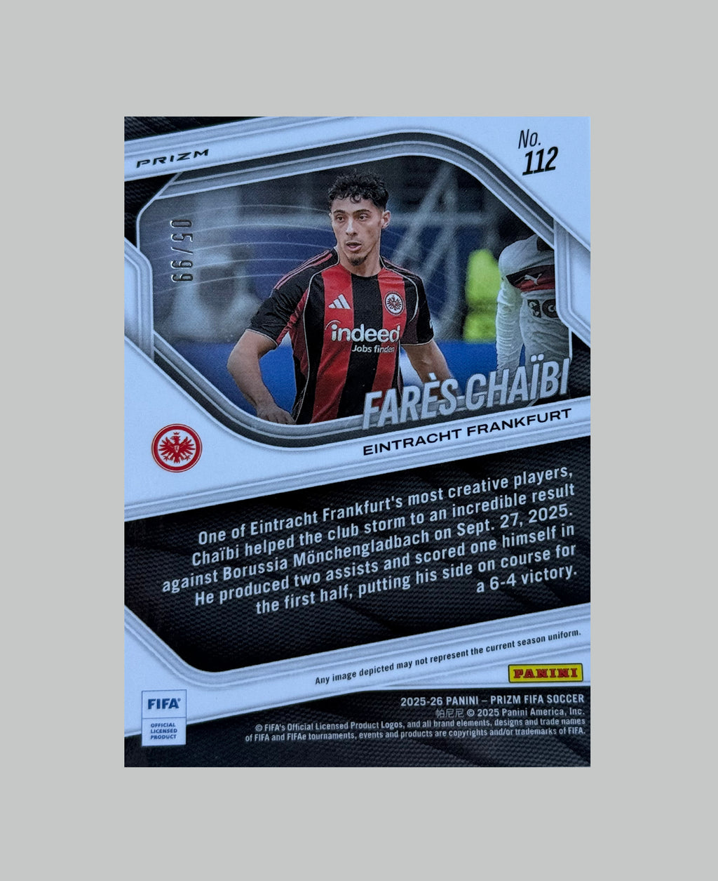Panini Prizm FIFA 2025-26 Fares Chaibi 05/99